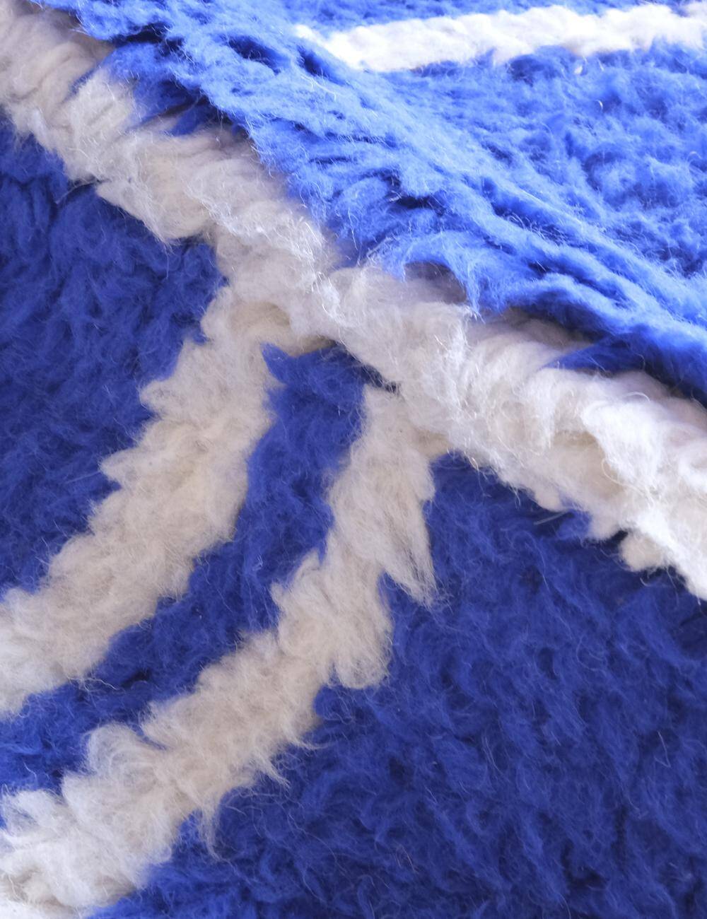Tapis Bleu du Maroc - 303 x 246 cm