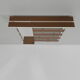 Vintage wall coat rack with 8 hooks and mirror