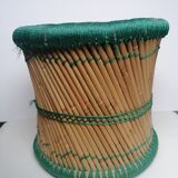 Bamboo pouf and rope