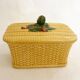 Boite barbotine Panier de noisettes Gien 1960'