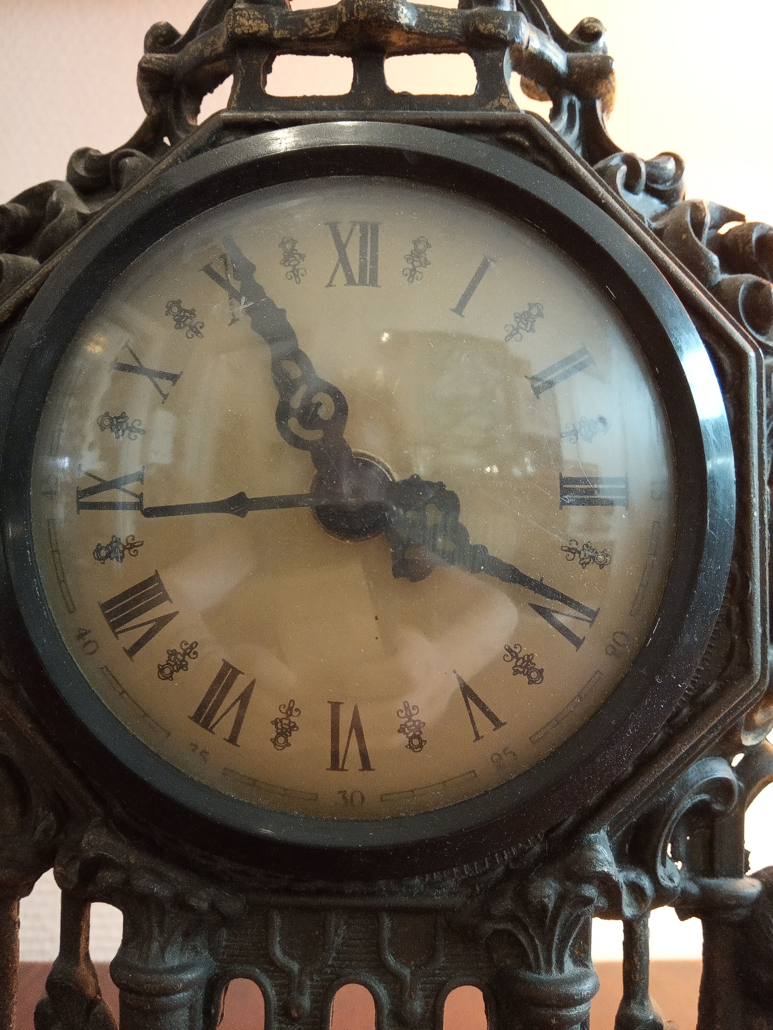 Swiss clock to be placed in brass