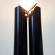 Lampadaire italien en Murano et acier 1970