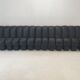 De Sede DS-600 "Non Stop" Snake Shaped Modular Sofa in Full Black Leather