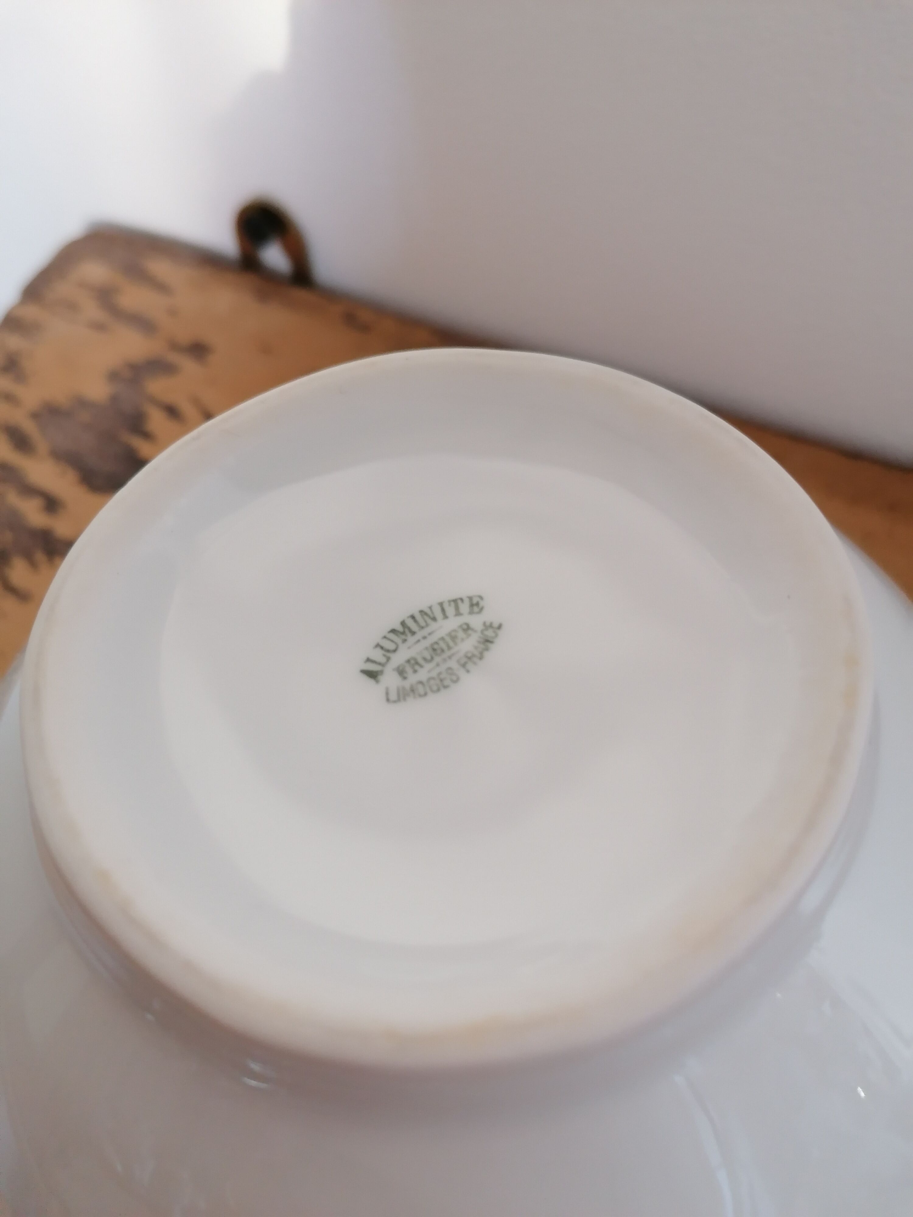 Fire porcelain bowl Aluminite Frugier