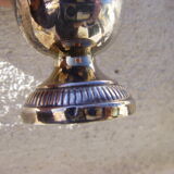 Salt and pepper in silver metal