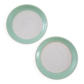 Set of 2 St Amandinoise saucer plates