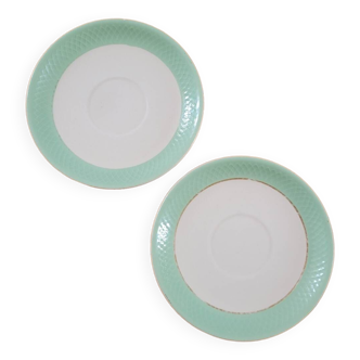 Lot de 2 assiettes soucoupes St Amandinoise