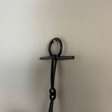 Brutalist iron mirror
