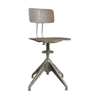 Rowac Model XII Swivel Desk Chair Circa 1920s