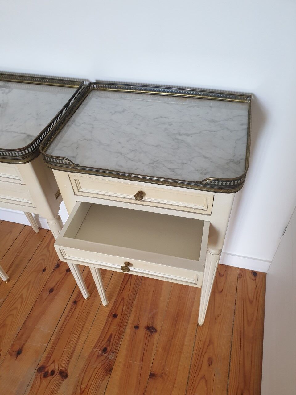 Pair of ancient bedside tables