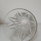 Glass vase, "leaves" pattern