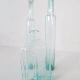 Antique set of 3 decorative bottles / vases from Sweden circa 1800