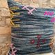 Handmade Moroccan Kilim cushion cover: Bohemian decorative cushion