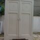 Re-enchanted Art Deco wardrobe in beige.
