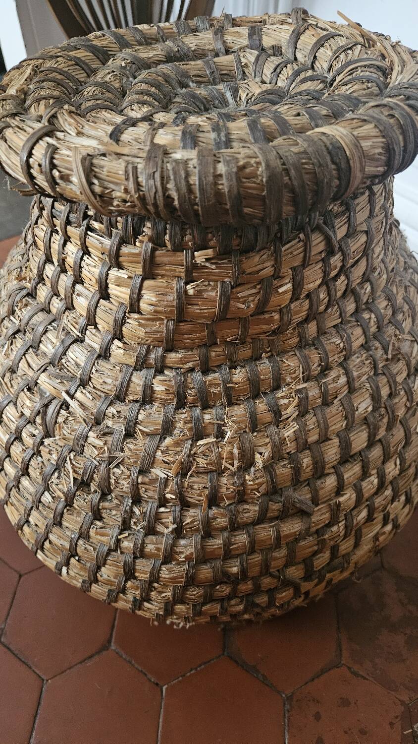 Vintage wicker basket