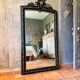 Antique Napoleon III pediment mirror