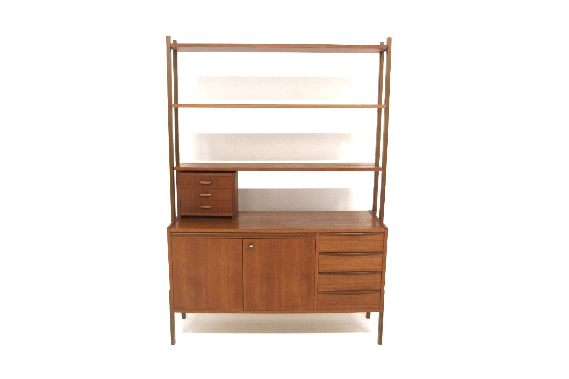 Teak secretary designed in Sweden in the 1960s.