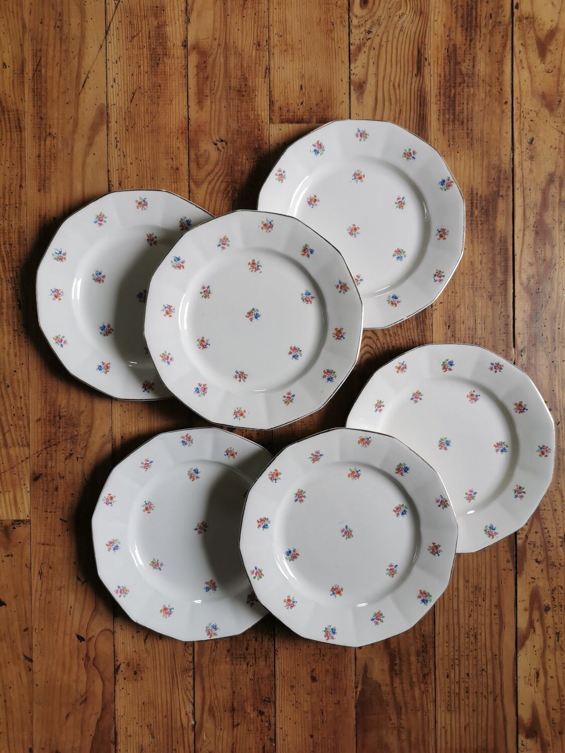 Vintage flat plates Digoin