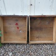 Old patinated wooden sideboard