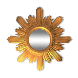 Mirror sun gilded wood 44 cm, 1960