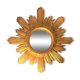 Miroir soleil bois doré 44 cm, 1960
