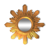 Mirror sun gilded wood 44 cm, 1960