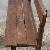 Solid wood school bench