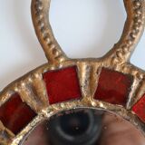 Glass and lead mirror by Irena Jaworska