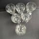 6 19th century water glasses – Establishments Legras