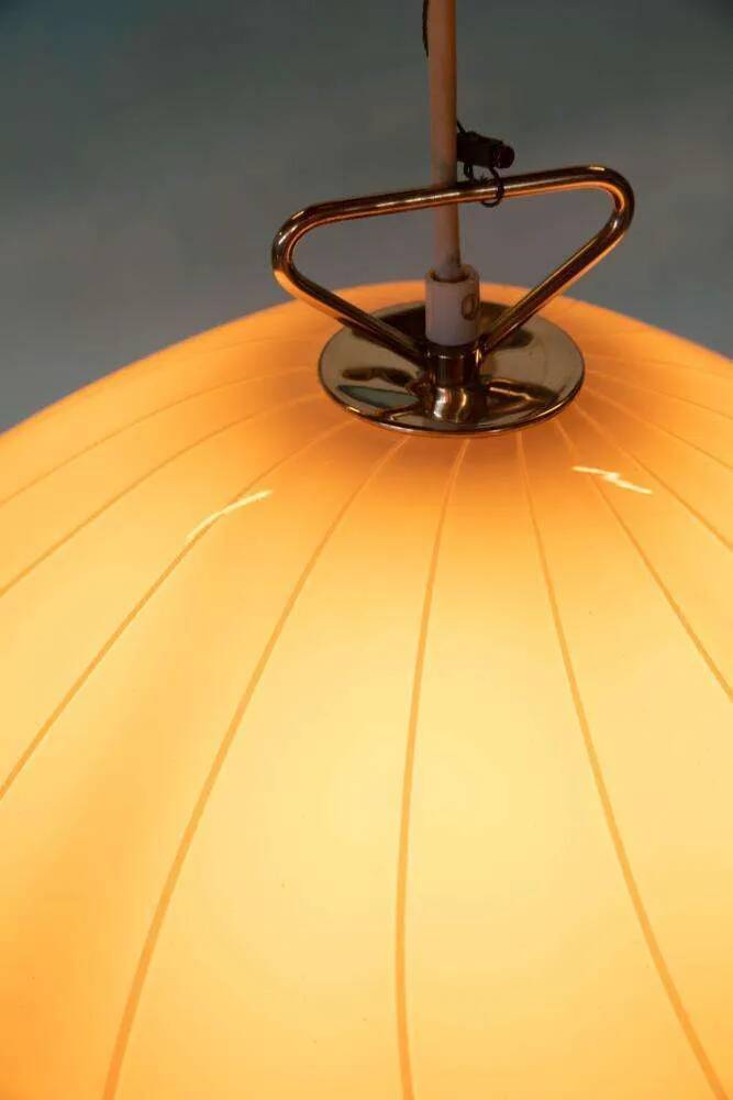 Vintage glass suspension lamp Kalmar Fazzoletto