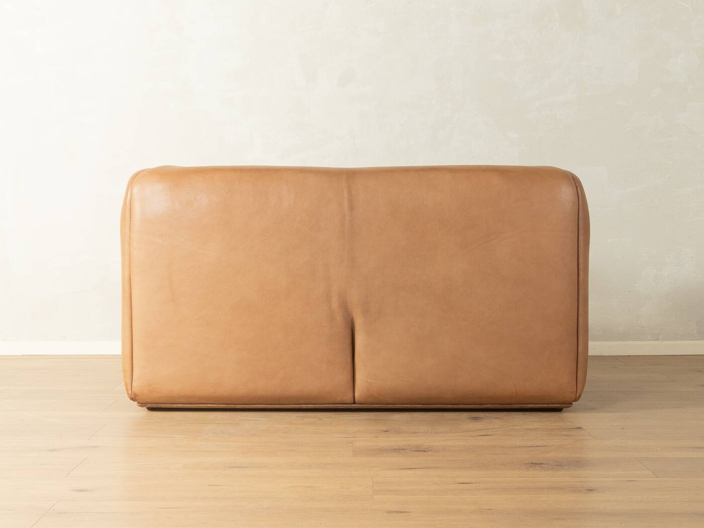 DS-47 two-seater sofa by de Sede, 1970s, natural light brown nappa leather
