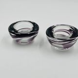 Set of two Kosta boda candlesticks by Anna Ehrner