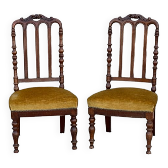 Paire de chaises basses