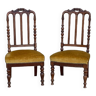Paire de chaises basses
