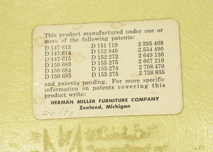 Rocking-chair Eames vintage by Herman Miller - Lemon Yellow