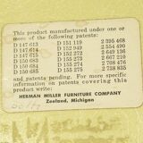 Rocking-chair Eames vintage by Herman Miller - Lemon Yellow