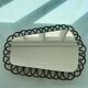 Rattan rear-view mirror