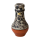 Vase allemand fat lava et orange émaillé