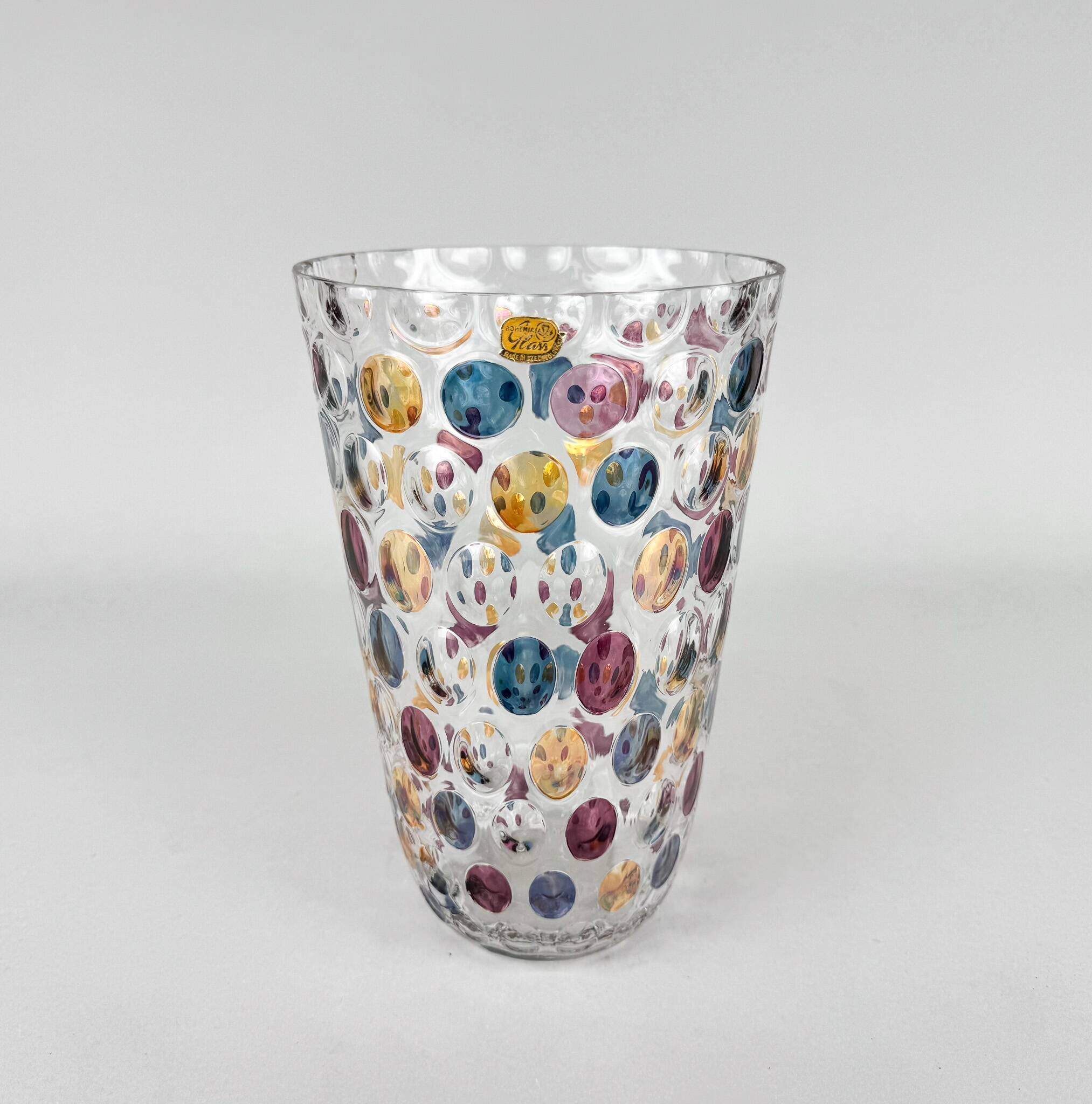 1950's Blown Vase by Max Kannegiesser, Czechoslovakia