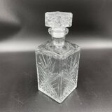 Vintage, whisky decanter, bottle, pitcher, cork, diamond décor, vegetable, 1960s, 1970s, Italy