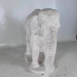 Large plaster elephant sculpture