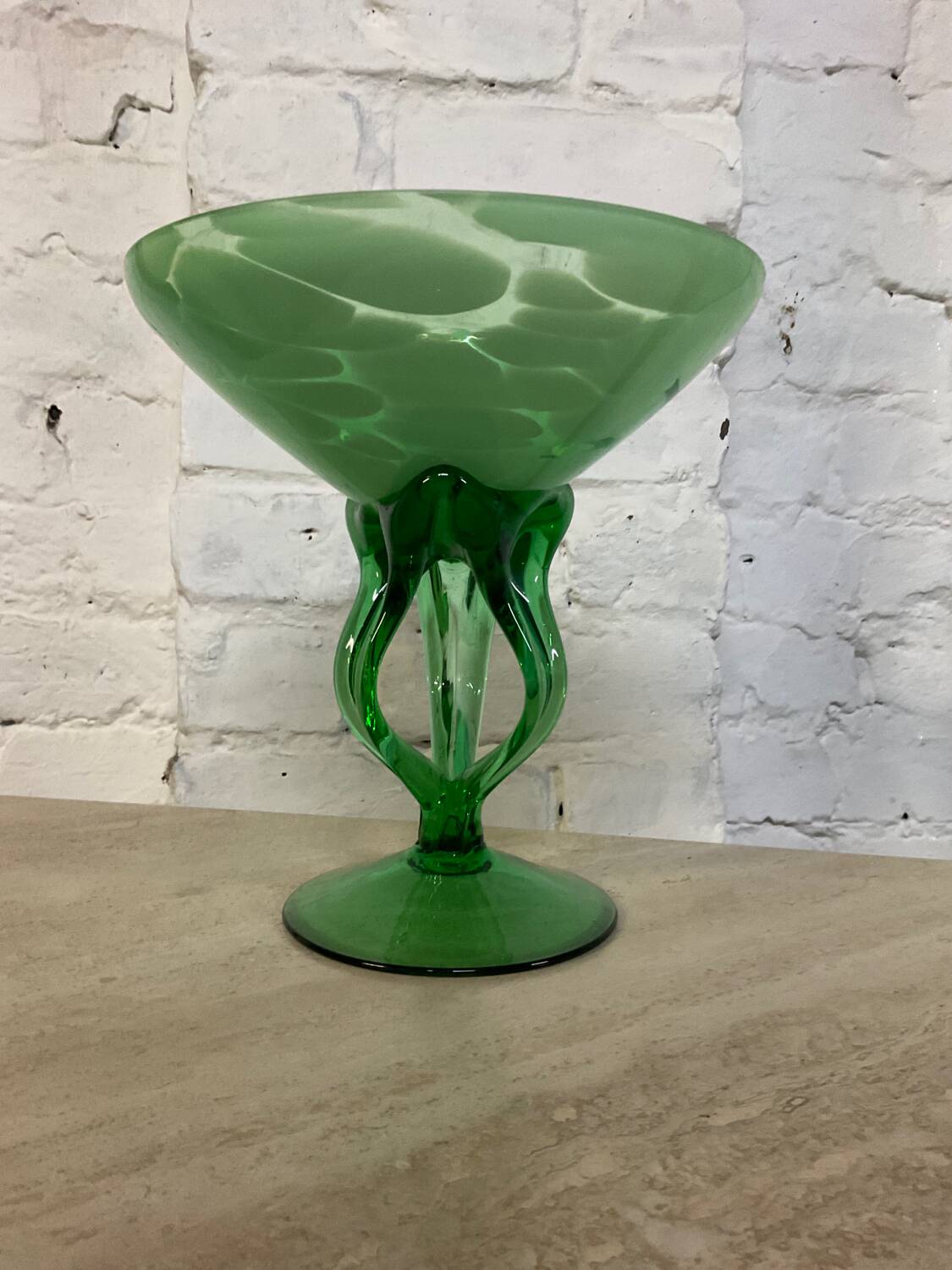 Vintage glass paste pocket tray