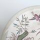 Three porcelain potters decoration heron and bamboo
