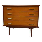 Vintage chest of drawers with spindle legs