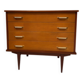 Vintage chest of drawers with spindle legs