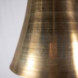 Pair of brass pendants, hourglass shape, 1960s