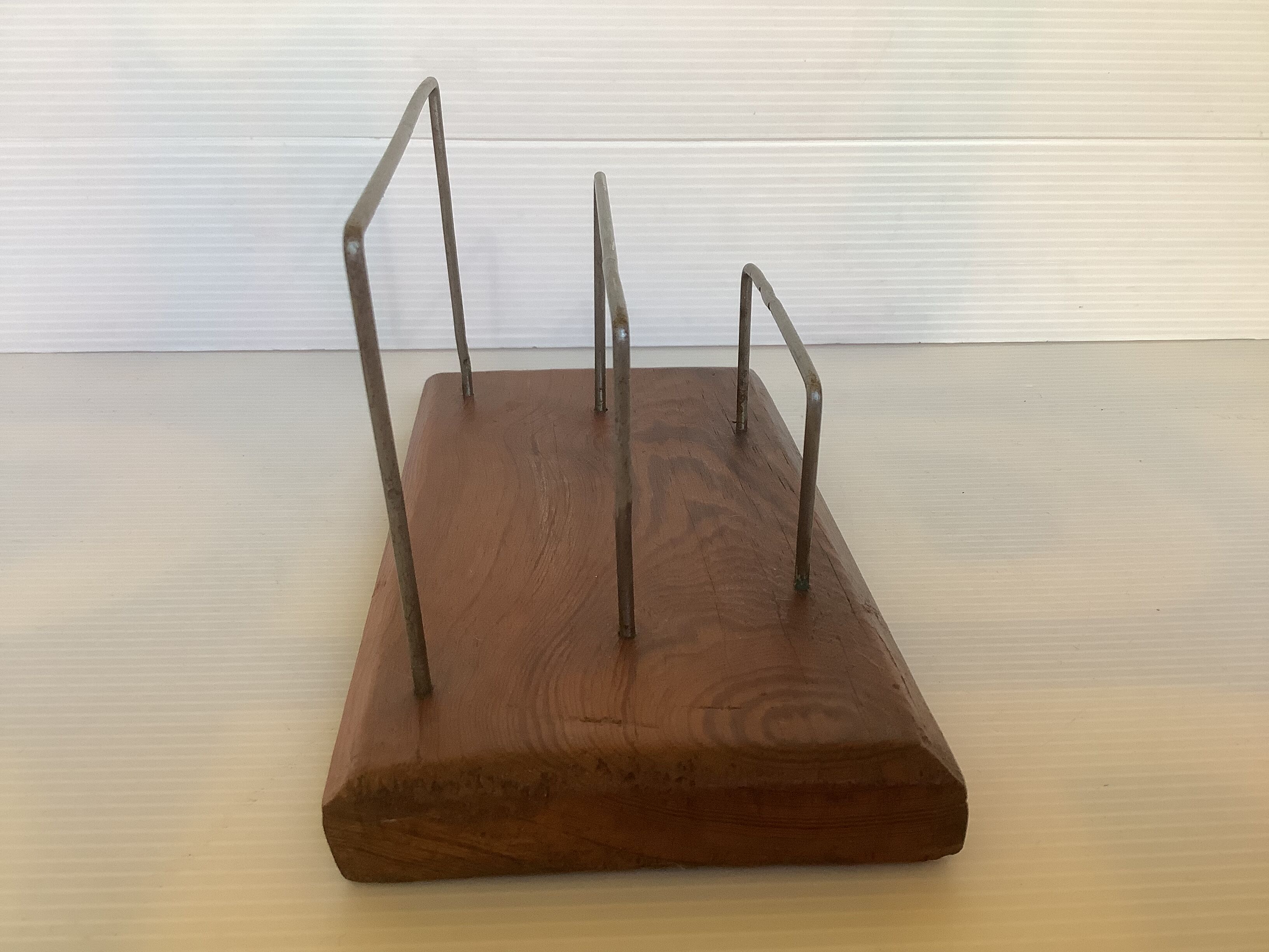 Old mail rack wood metal