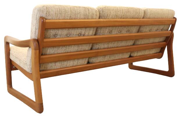 Holstebro deense vintage teak bank 'Karstoff'