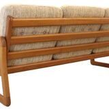 Holstebro deense vintage teak bank 'Karstoff'