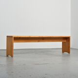 Solid pine bench, Les Arcs 1800, France, circa 1975